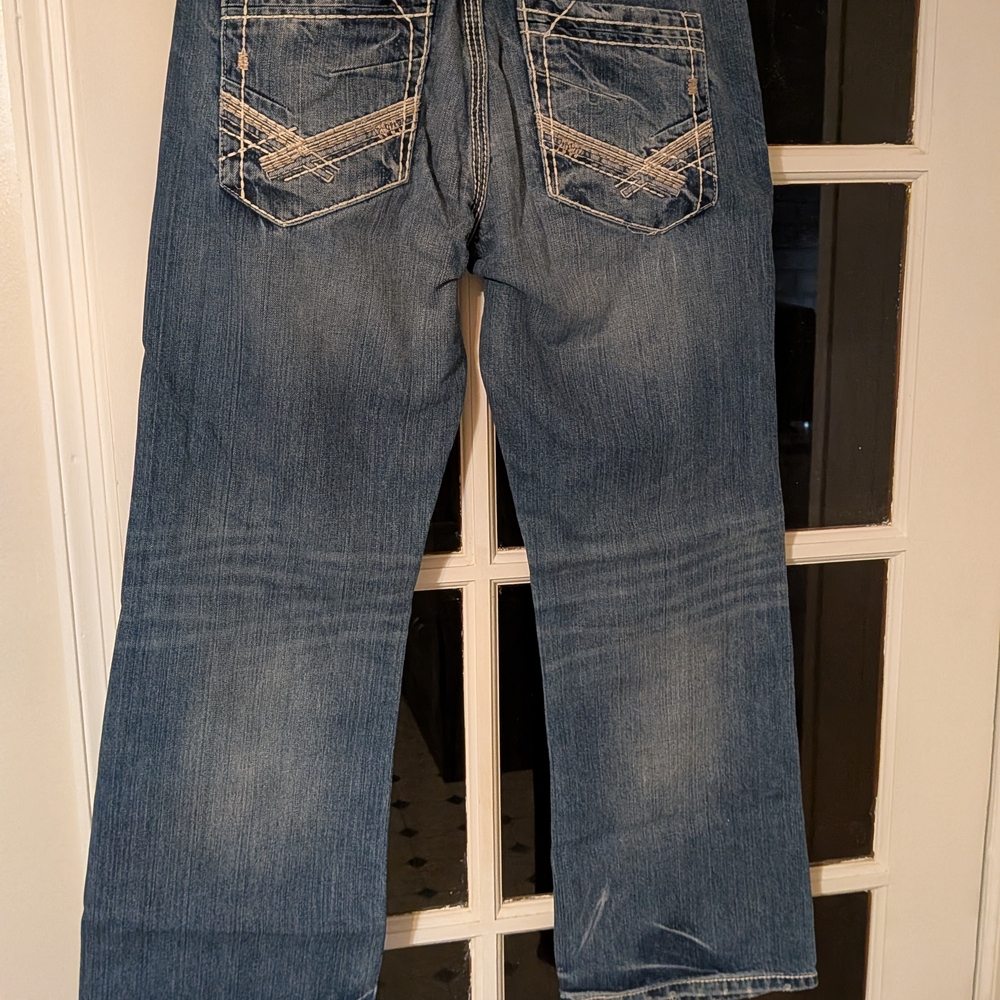 Buckle Men's Bootcut Jeans - Blue